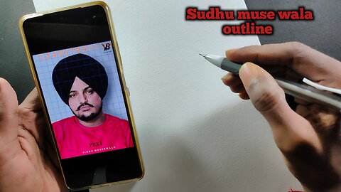 Sidhu muse wala outline how to draw Sidhu muse wala