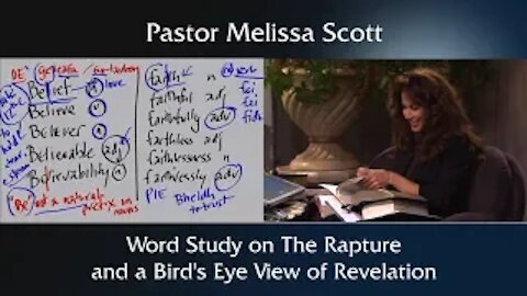 A Bird’s Eye View of Revelation Eschatology Series #7 by Pastor Melissa Scott, Ph.D.