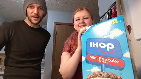 IHOP Mini Pancake Cereal Blueberry and Syrup Taste Test