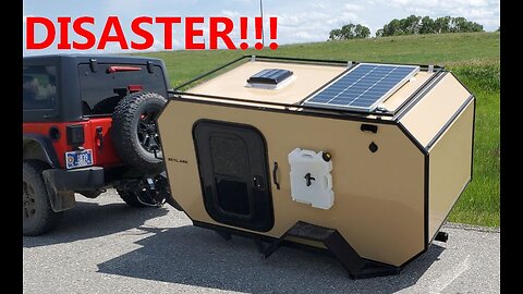 Disaster! New overland trailer falls apart on first trip.