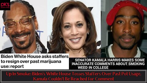 Up In Smoke: Biden's White House Tosses Staffers Over Past Pot Usage, Kamala Couldn't Be Reached