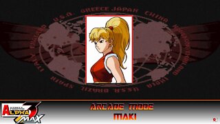 Street Fighter: Alpha 3 Max: Arcade Mode - Maki