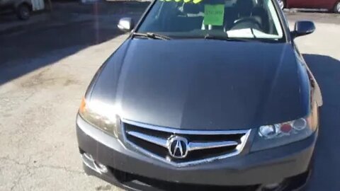2007 ACURA TSX 4 CYL SEDAN WITH LEATHER