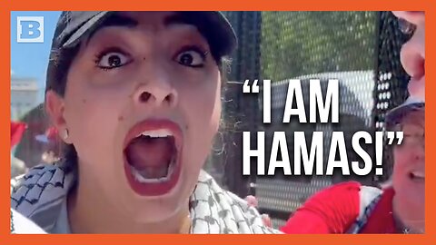 "I Am Hamas!" Pro-Palestinian Protester Screams Outside of White House