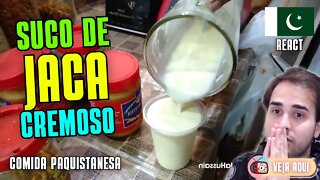 Esse SUCO DE JACA é SUPER CREMOSO! Reagindo a COMIDAS DE RUA do PAQUISTÃO | Veja Aqui Reacts