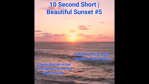 10 Second Short | Beautiful Sunset | Bright Mind Meditation Music #sunset #5 @Meditation Channel