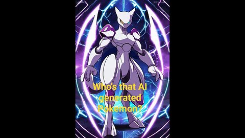 AI generated Mewtwo #whosthatpokemon #pokemon