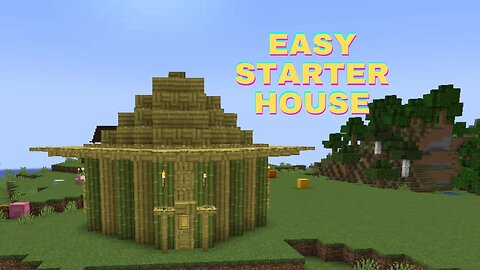 How To Build A Bamboo Survival Starter House | Minecraft 1.20