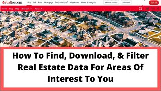 How To Find Local Real Estate & Housing Market Data