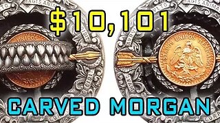 Carved Morgan Dollar Sells For $10.101!!!