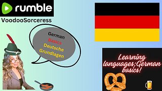 Learning languages; German basics