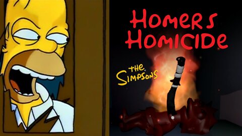 Homer SImpsons m4t4 toda a família pois estava com fome | Homer's Homicide Gameplay | Jogo Terror