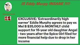 Is Eddy Murphy Insane... Handing his pay check to Mel B