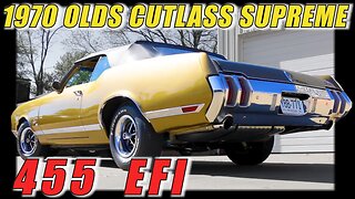 1970 Oldsmobile Cutlass Supreme Convertible 455 EFI V8 Speed & Resto Shop V8TV