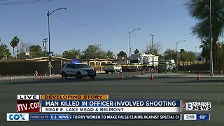 Man fatally shot after hitting North Las Vegas police officer with pickup truck