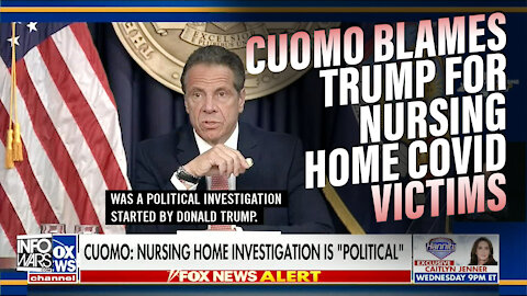 Cuomo Blames Trump for Sending Covid Patients to Nursing Homes