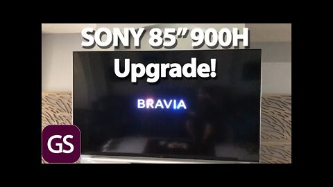 Sony Bravia 85 X900H TV Setup Unboxing And Upgrade