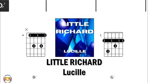 LITTLE RICHARD Lucille - Guitar Chords & Lyrics HD