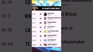 New Orleans Saints 2023 NFL Mock Draft