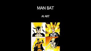 MAN BAT (DEFINITELY NOT BATMAN) | AI ART