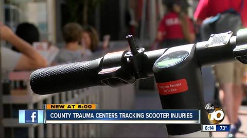 San Diego trauma centers tracking scooter injuries