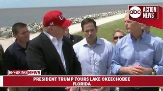 President Trump visits Lake Okeechobee, tours Herbert Hoover Dike