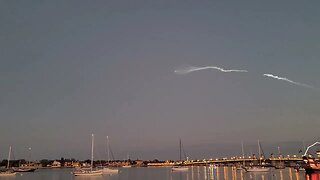 SpaceX launch viewed from St. Augustine Nights of Lights