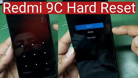 Xiaomi Redmi 9C Hard Reset Forget screen lock
