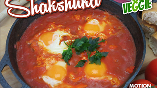 Exotic recipes: Shakshuka in a pan