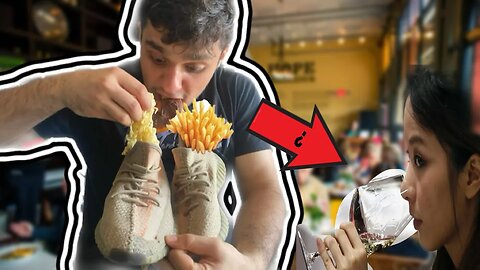 EATING OUT OF Most Expensive Shoes Ever Made YEEZY In PUBLIC