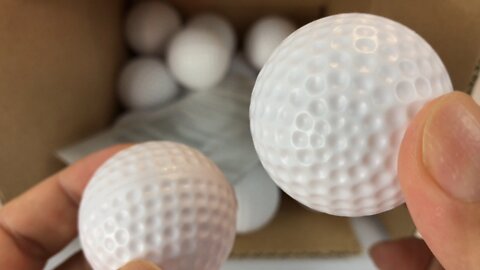 Plastic Wiffle Practice Golf Balls & How Far They Fly