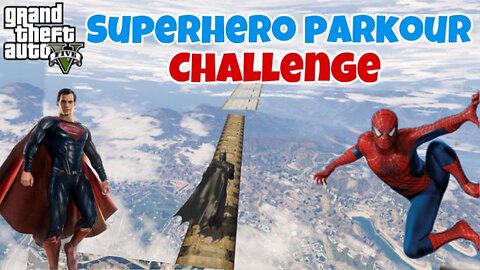 GTA - 5 | Super Heroes Parkour Race