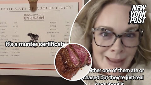 I got a steak for my son's birthday dinner — it came with a 'murder certificate'