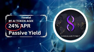 Tutorial: Stake #1 AI Token AGIX. 24% APR currently!