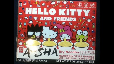 CURIOS for the CURIOUS [78] : HELLO KITTY AND FRIENDS A-SHA Dry Noodles box SANRIO 2021