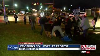 Emotions boil over after demonstrators stand outside MAC