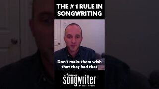 The Number One Rule In Songwriting #shorts