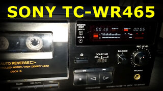 SONY TC-WR465 - Vintage Dual (Double) Auto Reverse Stereo Cassette Deck w Dolby B & C HxPro review