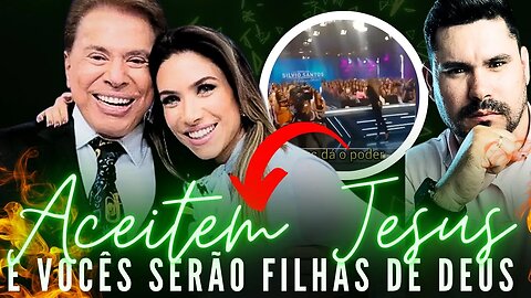 Patrícia Abravanel interrompe gravação e evangeliza auditório do Programa Sílvio Santos