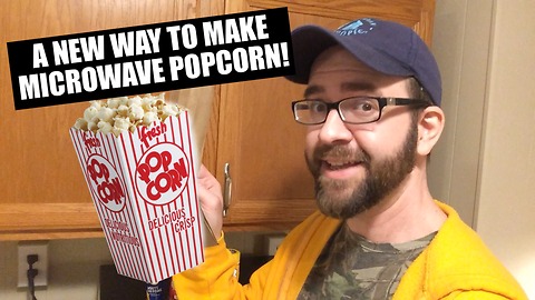 Amazing new way to make microwave popcorn