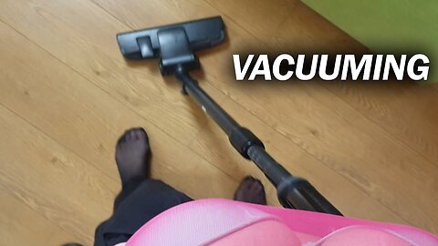 First person Cleaning: Vacuuming my room