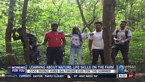 Baltimore kids learn about nature, gardening and life skills through Civic Works summer program