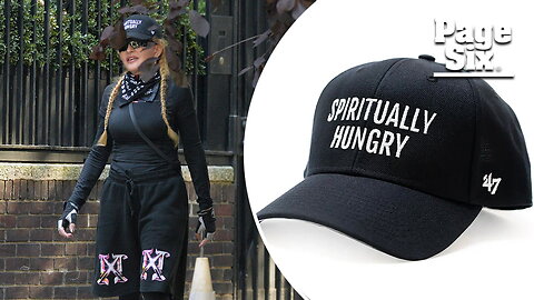 Madonna wears Kabbalah hat, her own merch as she steps out in NYC for a stroll