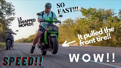 LS Swapped Moped 0-60 pulls in Mexico!!