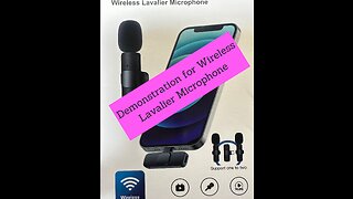 Wireless Lavalier Microphone Demo