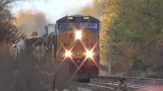 CSX M370 Manifest Mixed Freight Train from Sterling, Ohio October 28, 2023