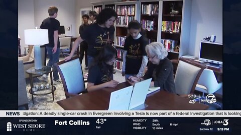 Tech-savvy teens providing technology support to older adults at Centennial retirement facility