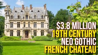 Inside $3.8 Million French 19th century Neo-Gothic Chateau