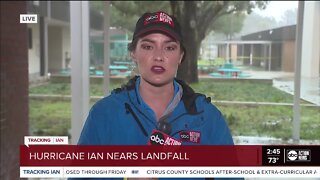 Mary O'Connell in Sarasota County | Reporter Mary O'Connell updates as Hurricane Ian nears landfall.