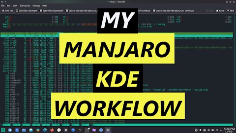 My Manjaro KDE Workflow - Mailspring | Gimp | Kdenlive